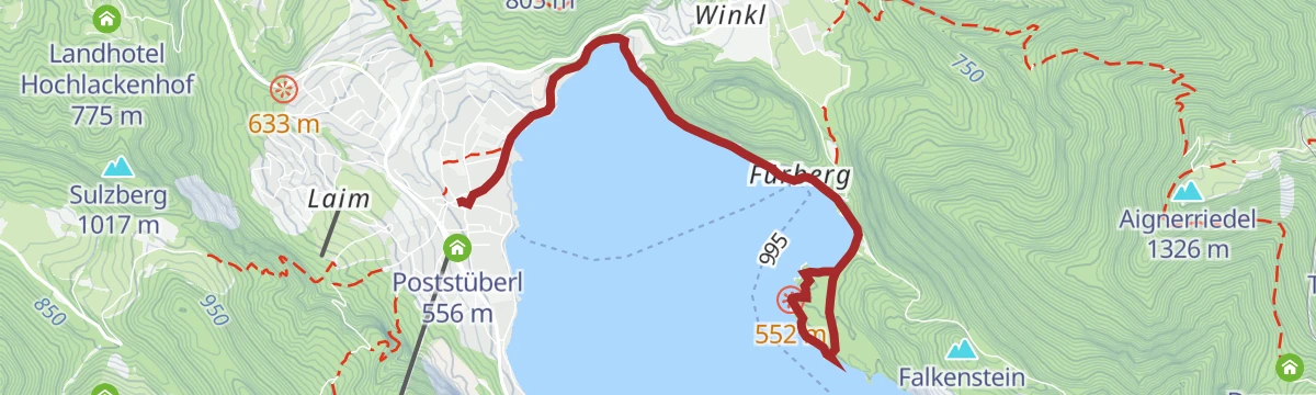 Route map: Alle Neune 2: Josef Ebner Weg